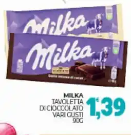 Eté Milka tavoletta di cioccolato offerta