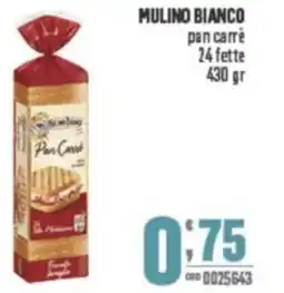 Gruppo di Palo MULINO BIANCO pan carrè 24 fette offerta