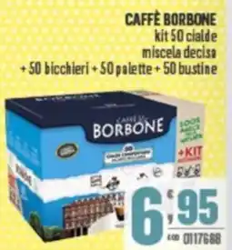 Gruppo di Palo CAFFÈ BORBONE kit 50 cialde miscela decisa offerta
