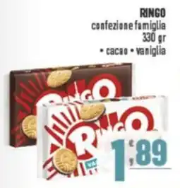 Gruppo di Palo RINGO confezione famiglia cacao e vaniglia offerta