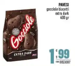 Gruppo di Palo PAVESI gocciole biscotti extra dark offerta