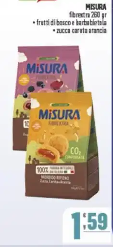 Gruppo di Palo MISURA fibrextra, frutti di bosco e barbabietola, zucca carota arancia offerta