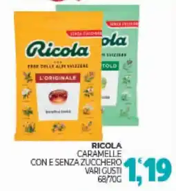 Eté Ricola caramelle con e senza zucchero offerta