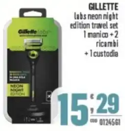 Gruppo di Palo GILLETTE labs neon night edition travel set offerta