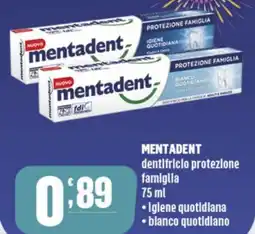 Gruppo di Palo MENTADENT dentifriclo protezlone famiglia offerta