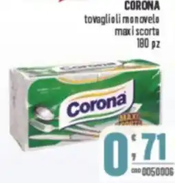 Gruppo di Palo CORONA tovaglioli monovelo maxi scorta offerta