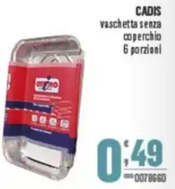 Gruppo di Palo CADIS vaschetta senza coperchio 6 porzioni offerta