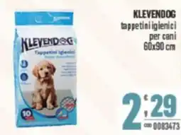 Gruppo di Palo KLEVENDOG tappetini igienici per cani offerta