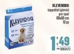 Gruppo di Palo KLEVENDOG tappetini igienici per cani offerta