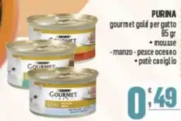 Gruppo di Palo PURINA gourmet gold per gatto offerta