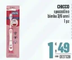 Gruppo di Palo CHICCO spazzolino bimba 3/6 anni offerta