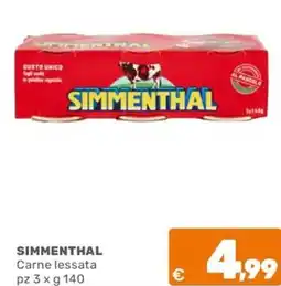 C+C Cash and Carry SIMMENTHAL Carne lessata offerta