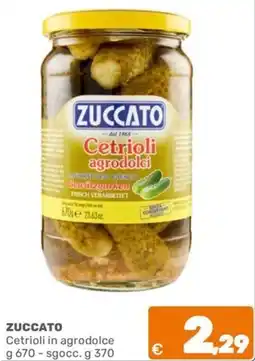 C+C Cash and Carry ZUCCATO Cetrioli in agrodolce offerta