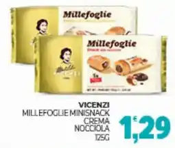 Eté Vicenzi millefoglie minisnack crema nocciola offerta