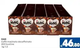 C+C Cash and Carry HAG Caffè macinato decaffeinato offerta