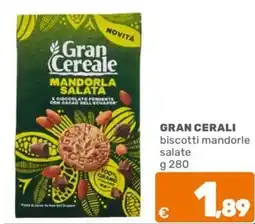 C+C Cash and Carry GRAN CERALI biscotti mandorle salate offerta