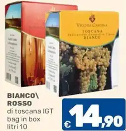 C+C Cash and Carry BIANCO\ ROSSO di toscana IGT bag in box offerta