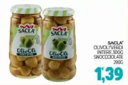 Eté Sacla' olivoli verdi intere snoccciolate offerta