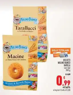 Conad Biscotti Mulino Bianco Barilla offerta