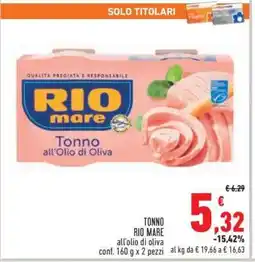 Conad TONNO RIO MARE offerta