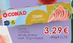 Conad Tonno CONAD all’olio di oliva offerta