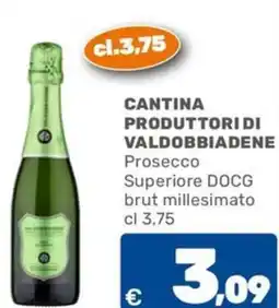 C+C Cash and Carry CANTINA PRODUTTORI DI VALDOBBIADENE Prosecco Superiore DOCG brut millesimato offerta