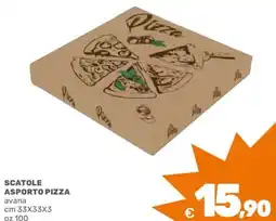 C+C Cash and Carry Scatole asporto pizza avana offerta