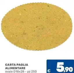 C+C Cash and Carry Carta paglia alimentare ovale offerta