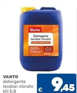 C+C Cash and Carry VANTO detergente lavabar clorato kili 5,8 offerta