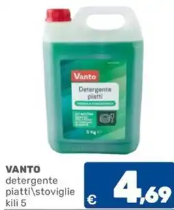 C+C Cash and Carry VANTO detergente piatti\stoviglie kili 5 offerta