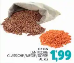 Eté Ge ca lenticchie classiche/medie/rosse offerta