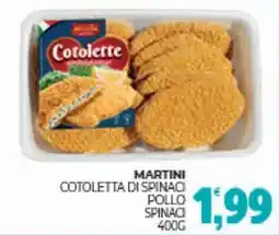 Eté Martini cotoletta di spinaci pollo spinaci offerta