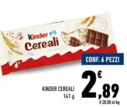 Conad City Kinder cereali offerta