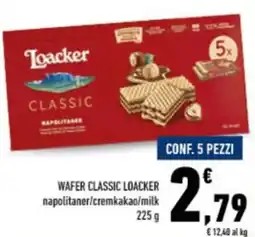 Conad City Wafer classic loacker napolitaner/cremkakao/milk offerta