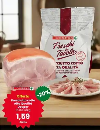 Interspar Prosciutto cotto Alta Qualità Despar offerta