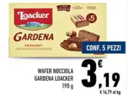 Conad City Wafer nocciola gardena LOACKER offerta