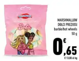 Conad City Marshmallow dolci preziosi barbie/hot wheels offerta