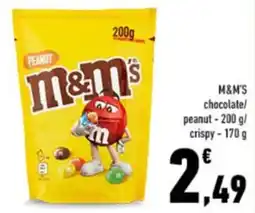 Conad City M&M'S chocolate/ peanut/ crispy offerta