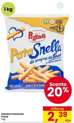 Interspar Patatine PataSnella Pizzoli offerta