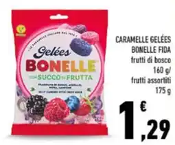 Conad City Caramelle gelées bonelle fida frutti di bosco/frutti offerta