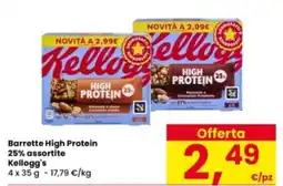 Interspar Barrette High Protein 25% Kellogg's offerta