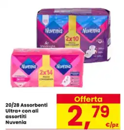 Interspar 20/28 Assorbenti Ultra+ con ali Nuvenia offerta