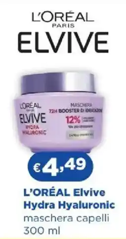 Acqua & Sapone L'ORÉAL Elvive Hydra Hyaluronic maschera capelli offerta