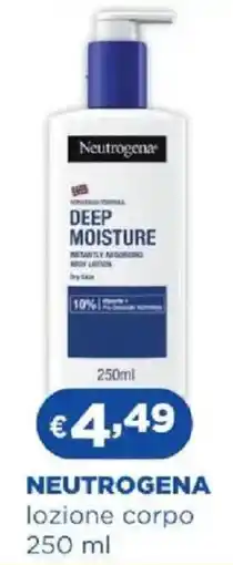 Acqua & Sapone NEUTROGENA lozione corpo offerta