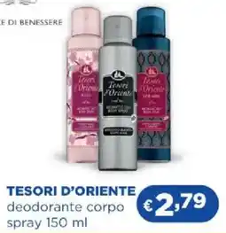 Acqua & Sapone TESORI D'ORIENTE deodorante corpo spray offerta