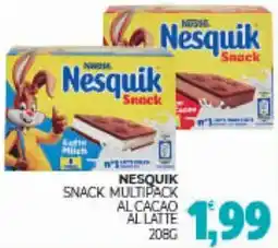 Eté Nesquik snack multipack al cacao offerta