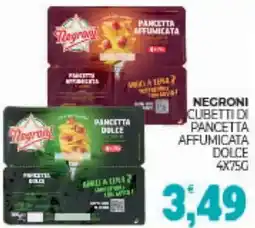 Eté Negroni cubetti di pancetta affumicata dolce offerta