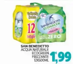 Eté San benedetto acqua naturale ecogreen frizzante offerta