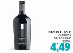 Eté Baglio al sole primitivo salento igp offerta