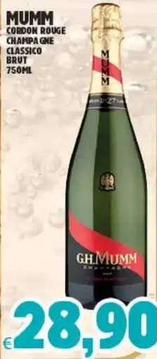 Eté Mumm cordon rouge champagne classico brut offerta